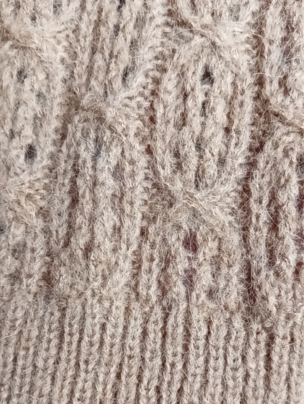 J. Crew Brown Cable Knit Open Stitch Pullover - Picture 7 of 7